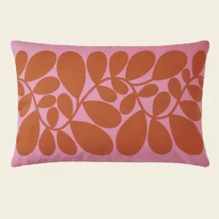 Sycamore Stripe Cushion Tomato / Pink -Orla Kiely Sales Store SycamoreStripeTomato Pink Reverse