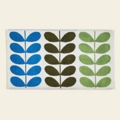 Trio Stem Towels Riviera -Orla Kiely Sales Store Trio Stem Riviera Bath Mat scaled