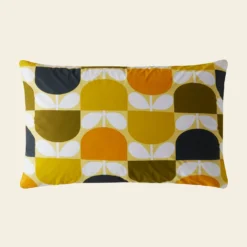 Block Stem Bed Linen - Lemon -Orla Kiely Sales Store block stem pillowcase cut out