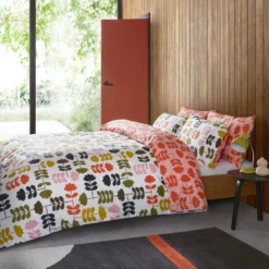 Cut Stem Bed Linen - Paprika -Orla Kiely Sales Store cut stem multi paprika main final