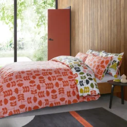 Cut Stem Bed Linen - Paprika -Orla Kiely Sales Store cut stem multi paprika main reverse final