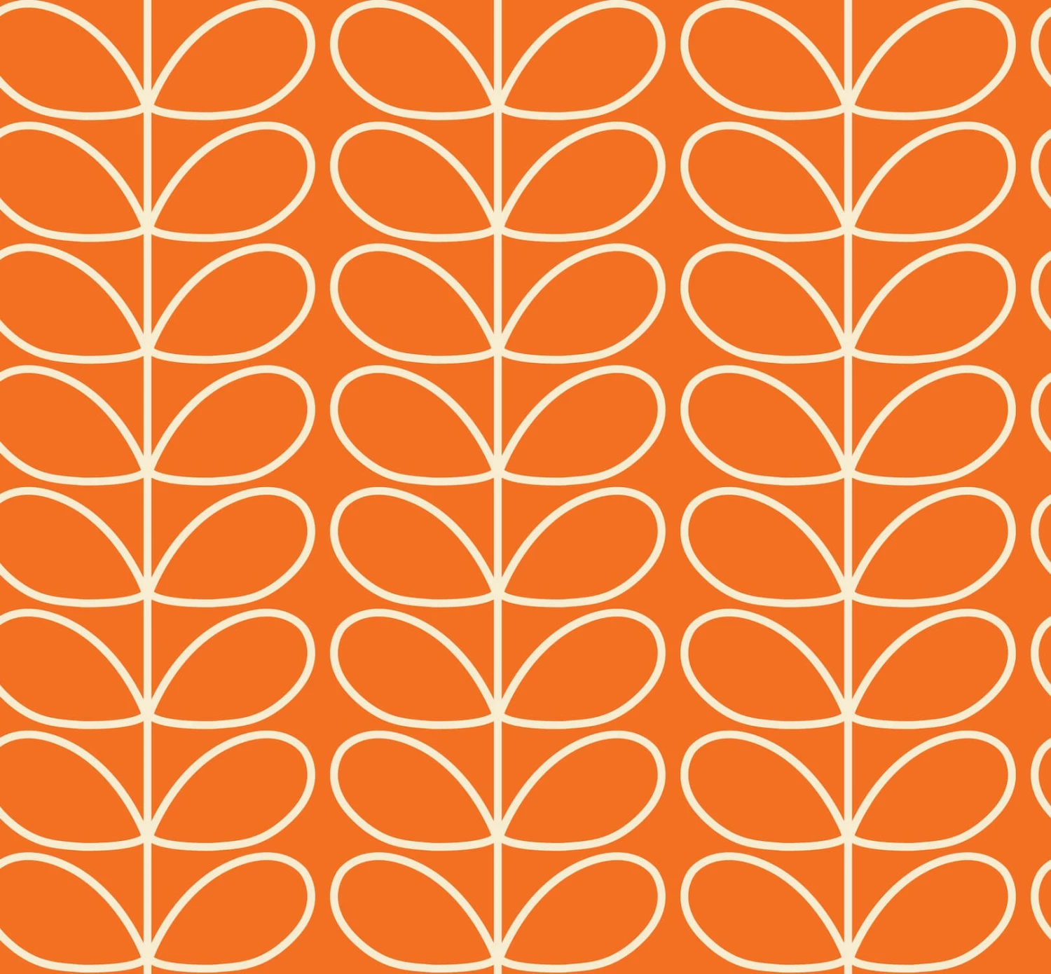 Linear Stem Tomato Wallpaper - 52cm X 10m 2 Linear Stem Tomato Wallpaper - 52cm X 10m - Image 2