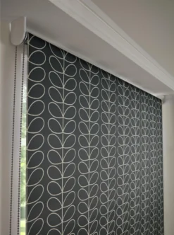 Ready Made Roller Blinds Linear Stem Cool Grey -Orla Kiely Sales Store linearstemcoolgreycloseupforemail scaled